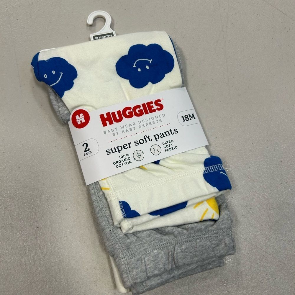 Huggies Super Soft Pants - Blue and Gray